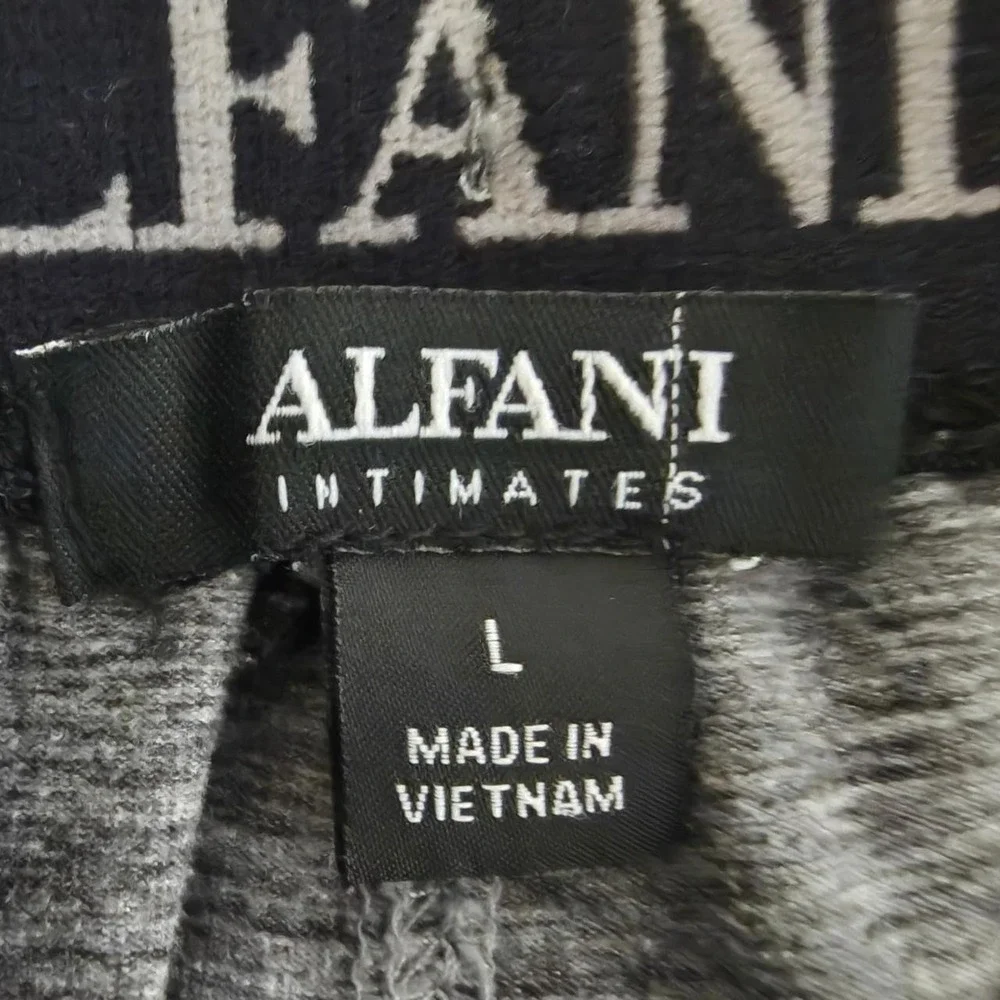 Alfani Intimates Mens Large Gray Heathered Lounge Sleep Shorts Drawstring Pocket